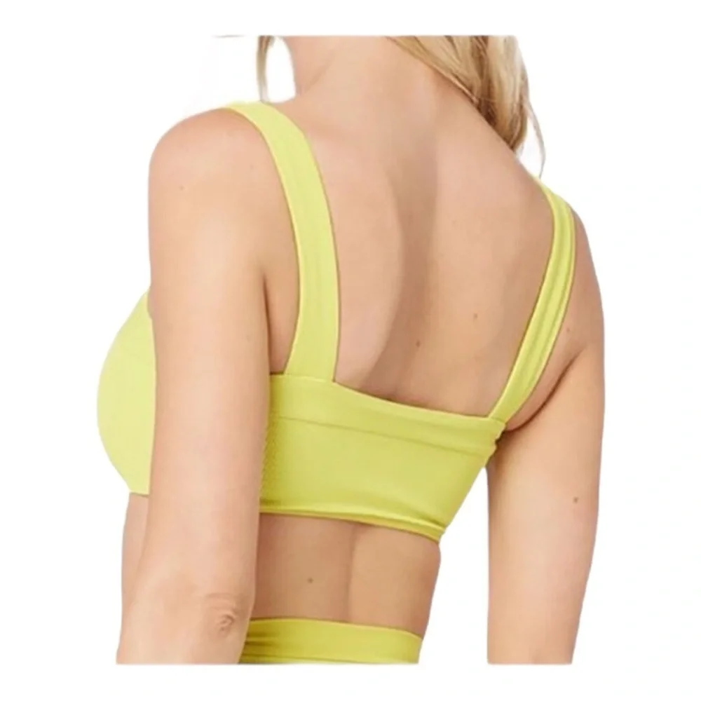 L*Space Lee Lee V-Wire Bikini Top Apple Green (Yellow/Green) NWT